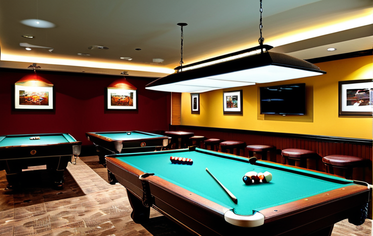 광주 당구장 추천 - Cozy Billiards Hall Interior**

"A well-lit, inviting billiards hall interior, featuring several wel...