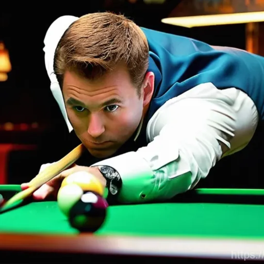 당구 키스샷 연습법 - **Prompt 1: The Art of the Precise Kiss Shot**
    "A highly focused male billiards player, dressed ...